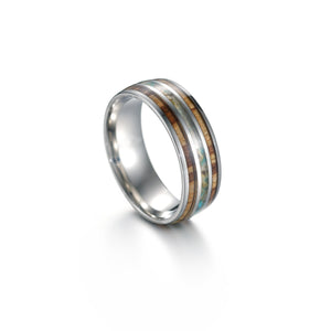 Bague en Bois et Tungstène
