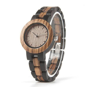 montre en bois femme