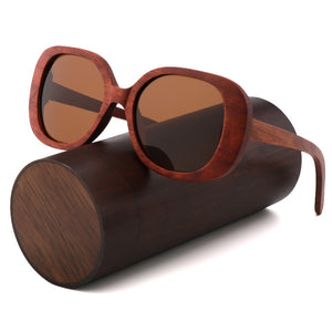 Lunettes de Soleil en Bois - Retro Chic