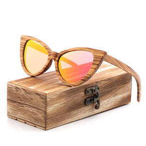 Lunettes de Soleil en Bois - Butterfly