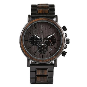 montre en bois homme