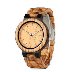 montre en bois homme