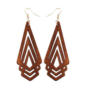 Boucles d'oreilles - Triangles - My Little Wood Store