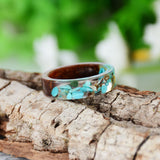 Bague en Bois Femme - Blue Natural