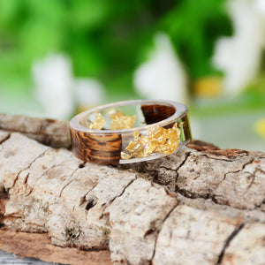 Bague en Bois Femme - Yellow Natural