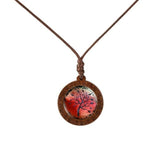 collier en bois arbre de vie