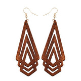 Boucles d'oreilles - Triangles - My Little Wood Store