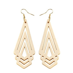 Boucles d'oreilles - Triangles - My Little Wood Store